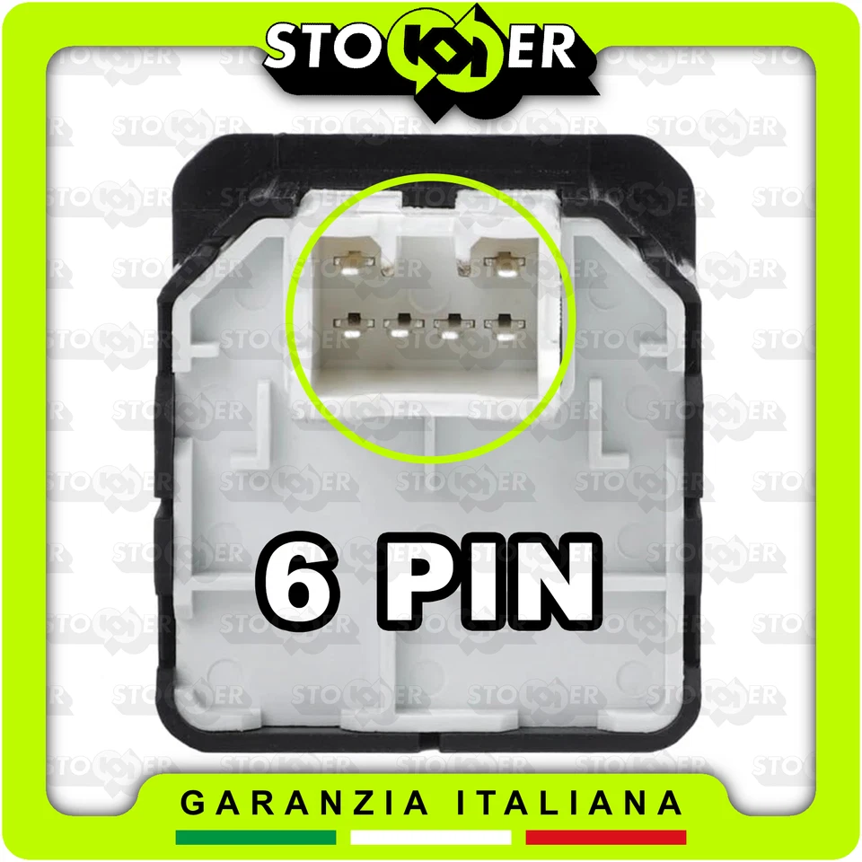 Front Glass Window Regulator Switch Push Button for Chevrolet Matiz 6PIN - Image 3 of 4