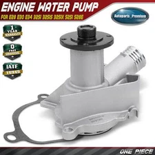 Engine Water Pump for E28 E30 E34 325i 1988-1993 325is 325iX 525i 528e 2.5L 2.7L