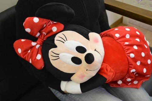 MORIPiLO Morishita Disney Minnie Mouse Body Pillow Plush Cushion red New Japan - Picture 2 of 8