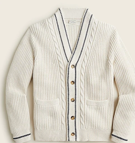 J Crew $75 Organic Cotton Cable Knit 
