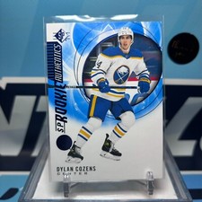 2020-21 SP Retail #120, DYLAN COZENS SP RC ??? Blue Rookie Authentics Card. rookie card picture
