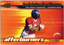 2001 Pacific Invincible Afterburners RC #1244/2000  *SAN DIEGO CHARGERS*