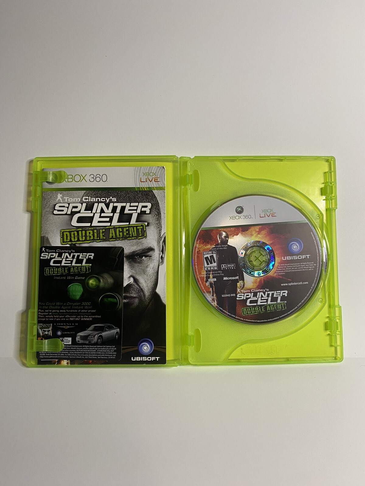 Tom Clancy's Splinter Cell Double Agent Limited Collector's Edition Xbox  360 8888593256