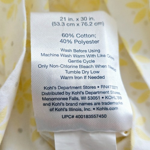 Kohl's The Big One 2 Twin Bed Sheets Sets Yellow and White Floral Daisy All Over - Picture 11 of 21