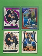 Davis Mills 2021 Panini Rookies & Stars Airborne Red Scope Prizm Texans RC Lot-4