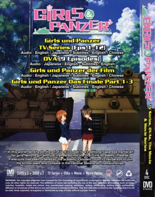 DVD *ENGLISH DUBBED* GIRLS & PANZER VOL.1-12 END + OVA + MOVIE
