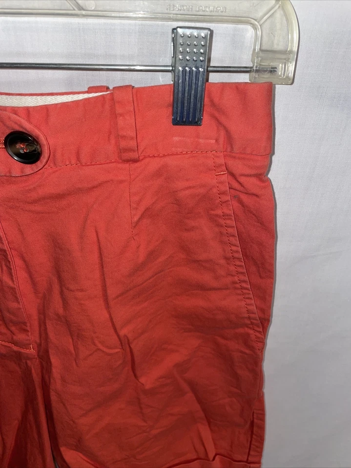 Pantalones Cortos Informales Lacoste Para Mujer Talla 32 EE. UU. XS Naranja Cremallera Mosca Cintura 27 Ins 6 Foto 4 de 4