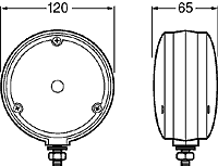 HELLA 2129 - AMBER INDICATOR/SIDE LAMP - D/con Double Sided Popular Pendant Lamp - Picture 3 of 9