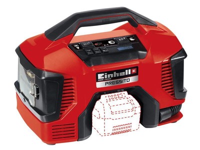 Einhell Pressito Hybrid Luftkompressor 18V Klare Einheit Einpressito
