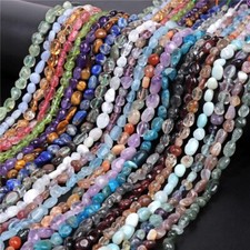 5-8mm Natural Gemstone Irregular Quartz Loose Beads For Jewelry Making DIY 15''