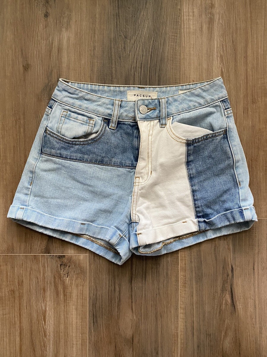 [RONRON] ★24SS★BACK POCKET RIBBON DENIM HALF PANTS ☆2024SS新作☆RONRON☆BACK POCKET RIBBON DENIM HALF PANTS