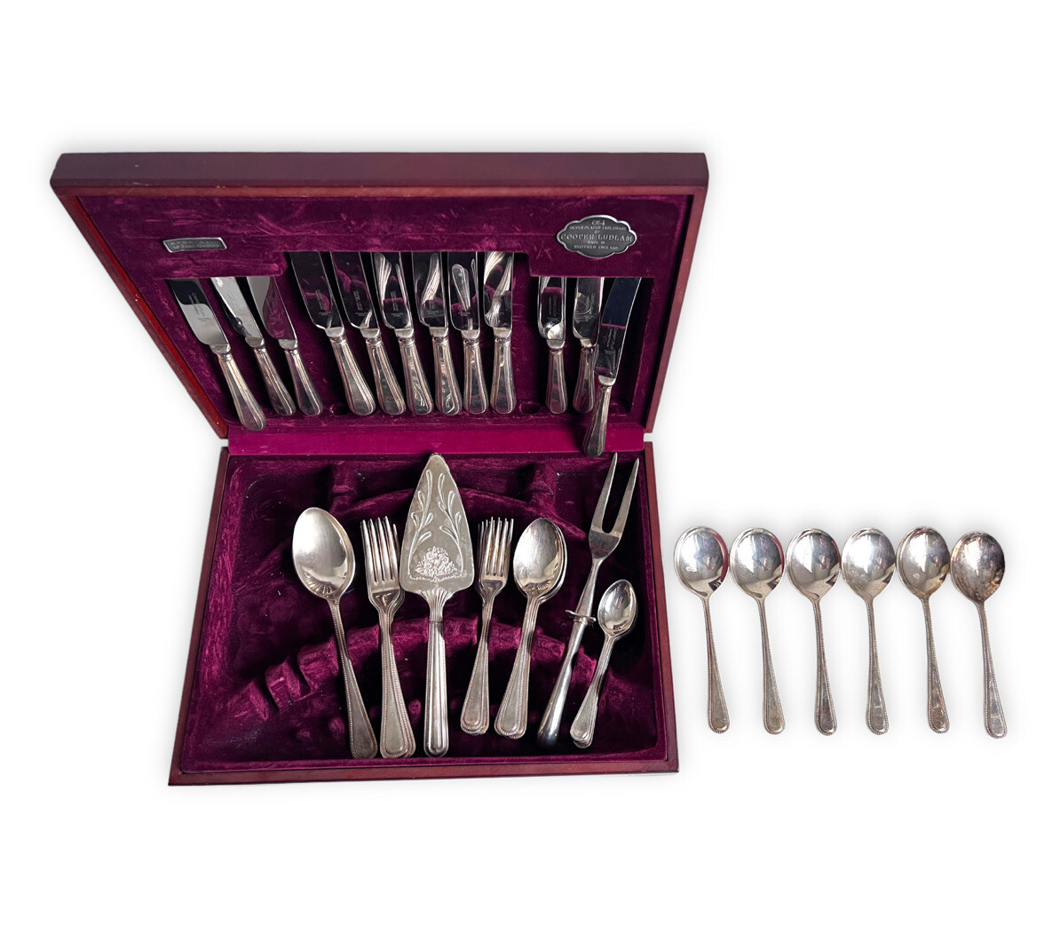 COOPER LUDLAM Sheffield Stainless Steel 45 Piece Canteen of Cutlery
