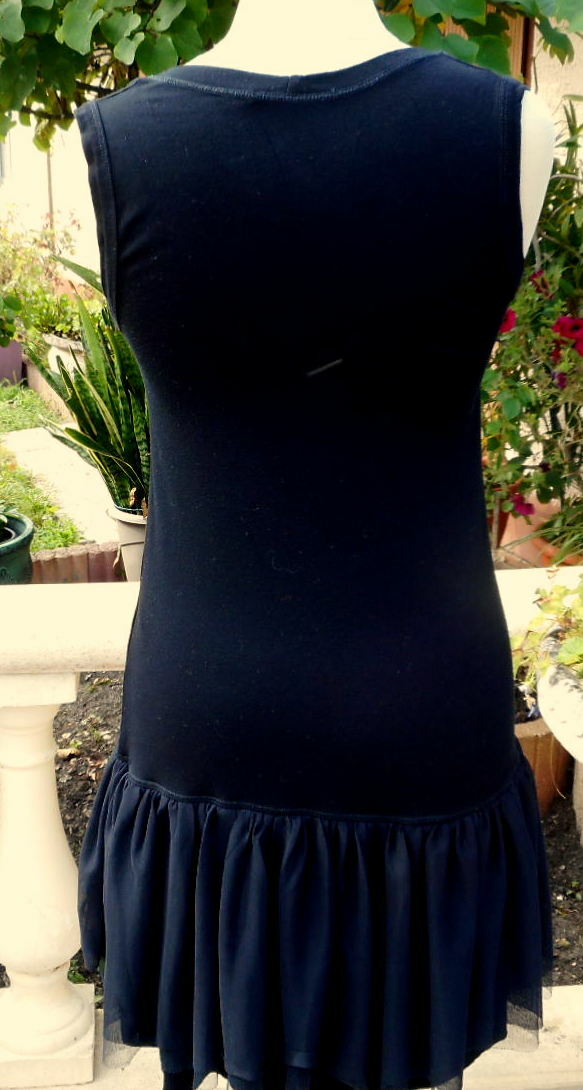 Robe Noire Fleurie LMV Modèle Shaman - Taille 40 (42) - Bretelles - Neuf Sans étiquettes