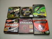 OLD SHOP STOCK- fishing braid line bundle x6 - power pro Berkley Spiderwire