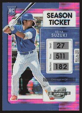 2022 Panini Chronicles #2 Seiya Suzuki Contenders Optic Pink Pulsar RC