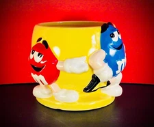 M & M PLANTER POT Or CANDY DISH BOWL