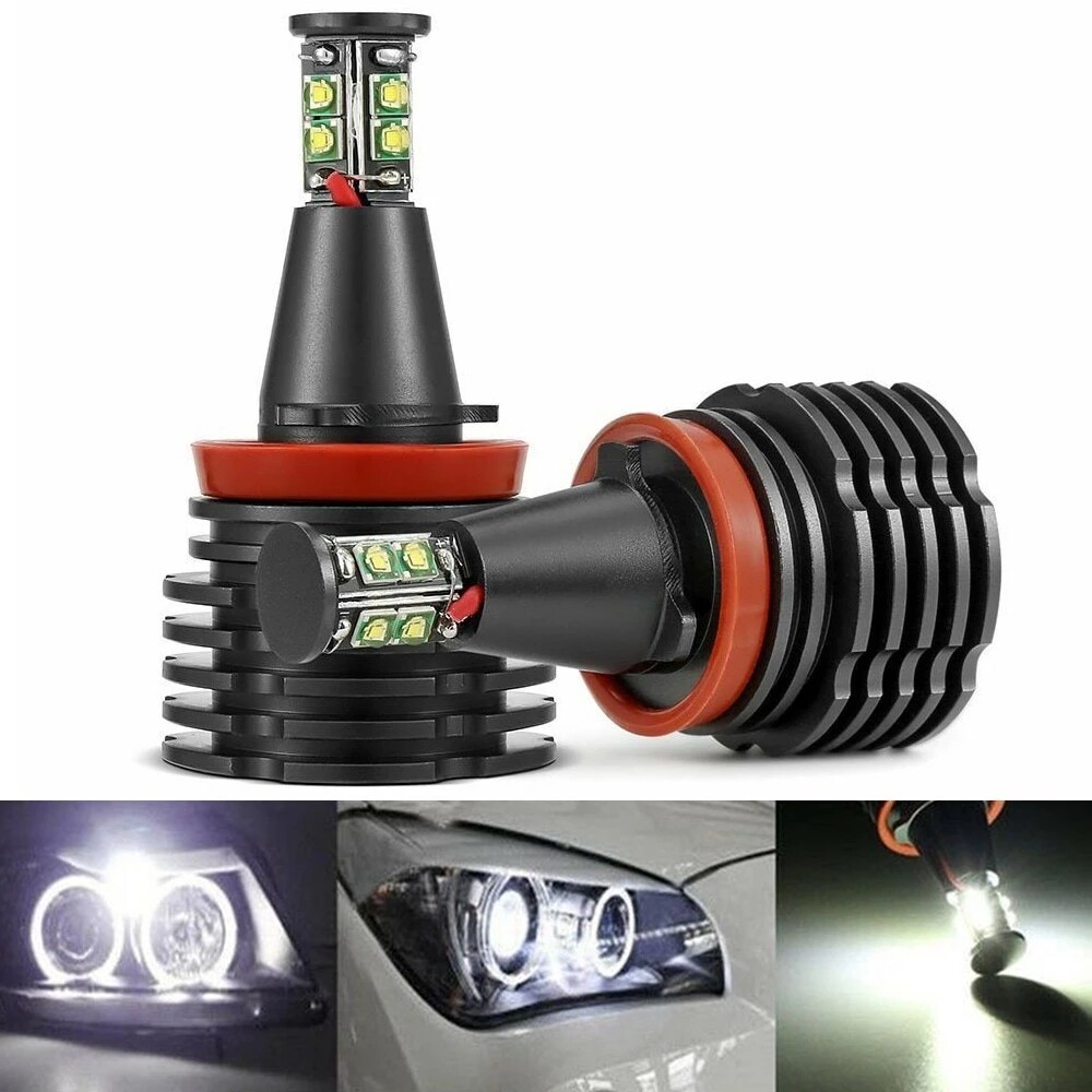 Kit Angel Eyes LED H8 Per BMW Serie-5 E60 2007 - 2010