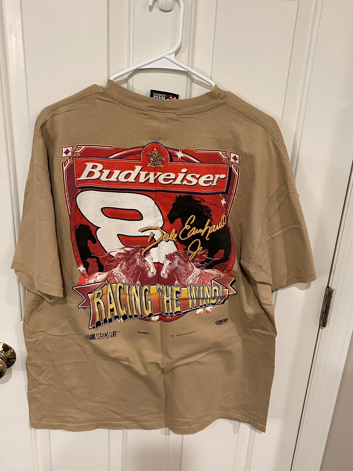 Camiseta Auténtica Dale Earnhardt Jr. 2000 Budweiser Making A Run XL Chase Foto 4 de 4