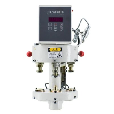 Pneumatic Three-head Buckle Machine Counting with Delay Function Safety