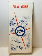 1967 New York Road Map - Pure Oil