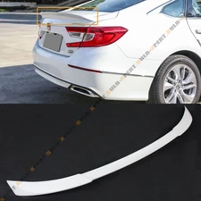FOR 2018-2022 HONDA ACCORD JDM V TYPE PAINTED PLATINUM WHITE PEARL TRUNK SPOILER