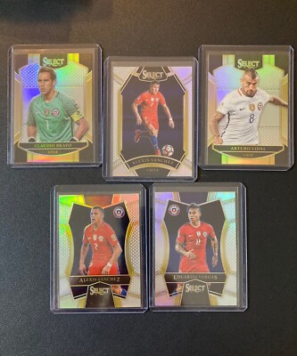 2016-17 Panini Select Mezzanine Silver Prizm Chile LOT Sanchez Vidal Bravo
