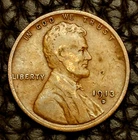 1913-D Lincoln Wheat Cent ~ FINE (F / FN) Condition ~ COMBINED SHIPPING!