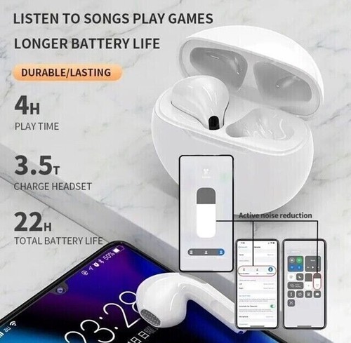 Auricolari wireless originali Air Pro 6 Tws Pro6 cuffie wireless nuove - Foto 2 di 5