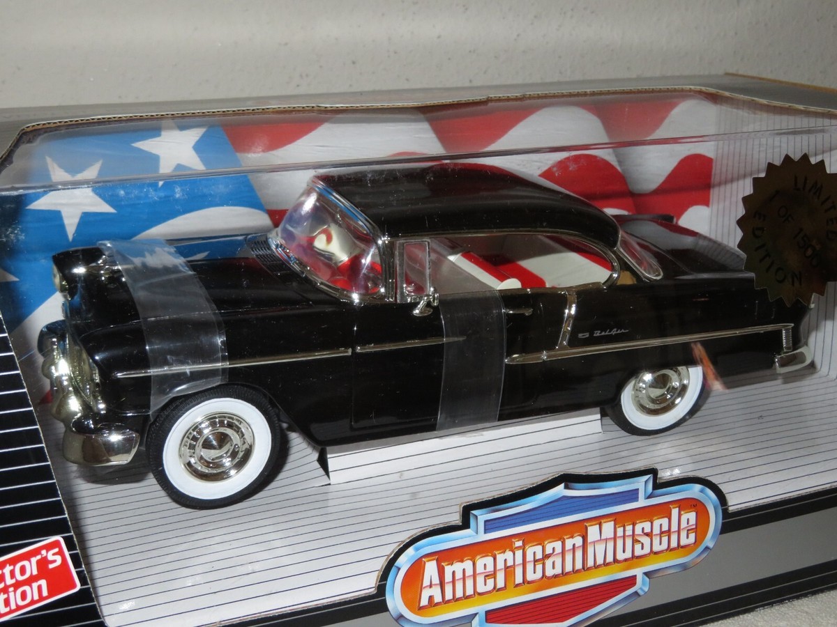 Ertlアーテル/'55 Chevyシボレー BelAirベルエア 1/18 1955 CHEVROLET CHEVY BEL AIR BLACK ERTL 1:18 LIMITED EDITION ONLY