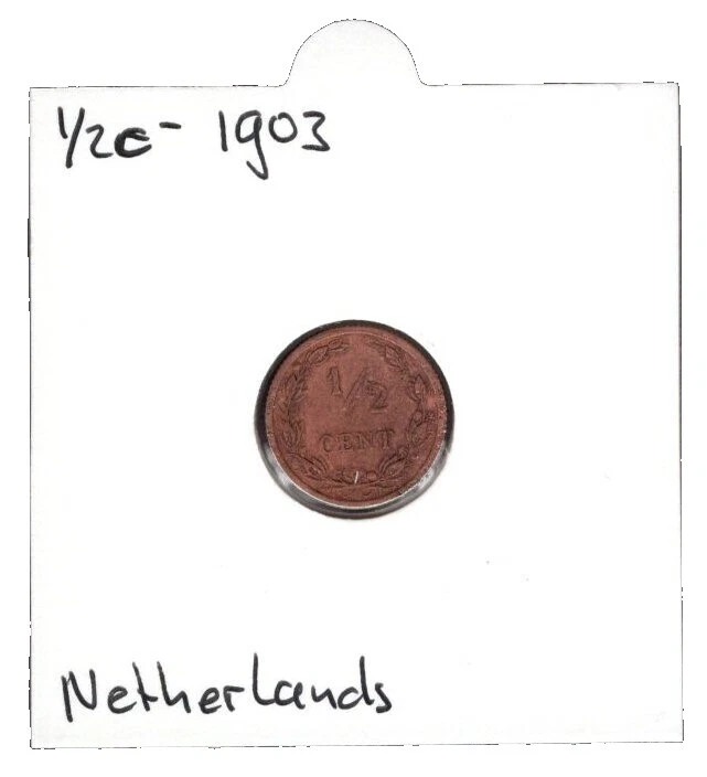 1903 Year Dutch Coins