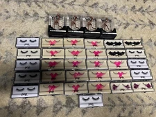 Lot of 31 Sets of Faux Fake False Eyelashes Feathers Costume 4 Eyelash Curlers