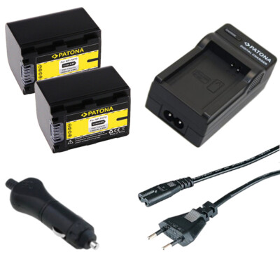 2x Batteria Patona caricabatteria Synchron LCD USB per Panasonic SDR 2x Batteria Patona caricabatteria Synchron LCD USB per Panasonic SDR