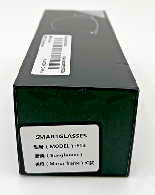 Senbono Black Square Smart Sunglasses Model E13 Mirror Frame New‎ In Box SENBONO E13 Smart Glasses:Blue Light Filtering Polarized  main image 3