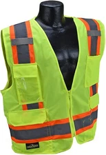 Radians SV6G  Two Tone Surveyor Class 2 Green Safety Vest - Choose: M-4XL