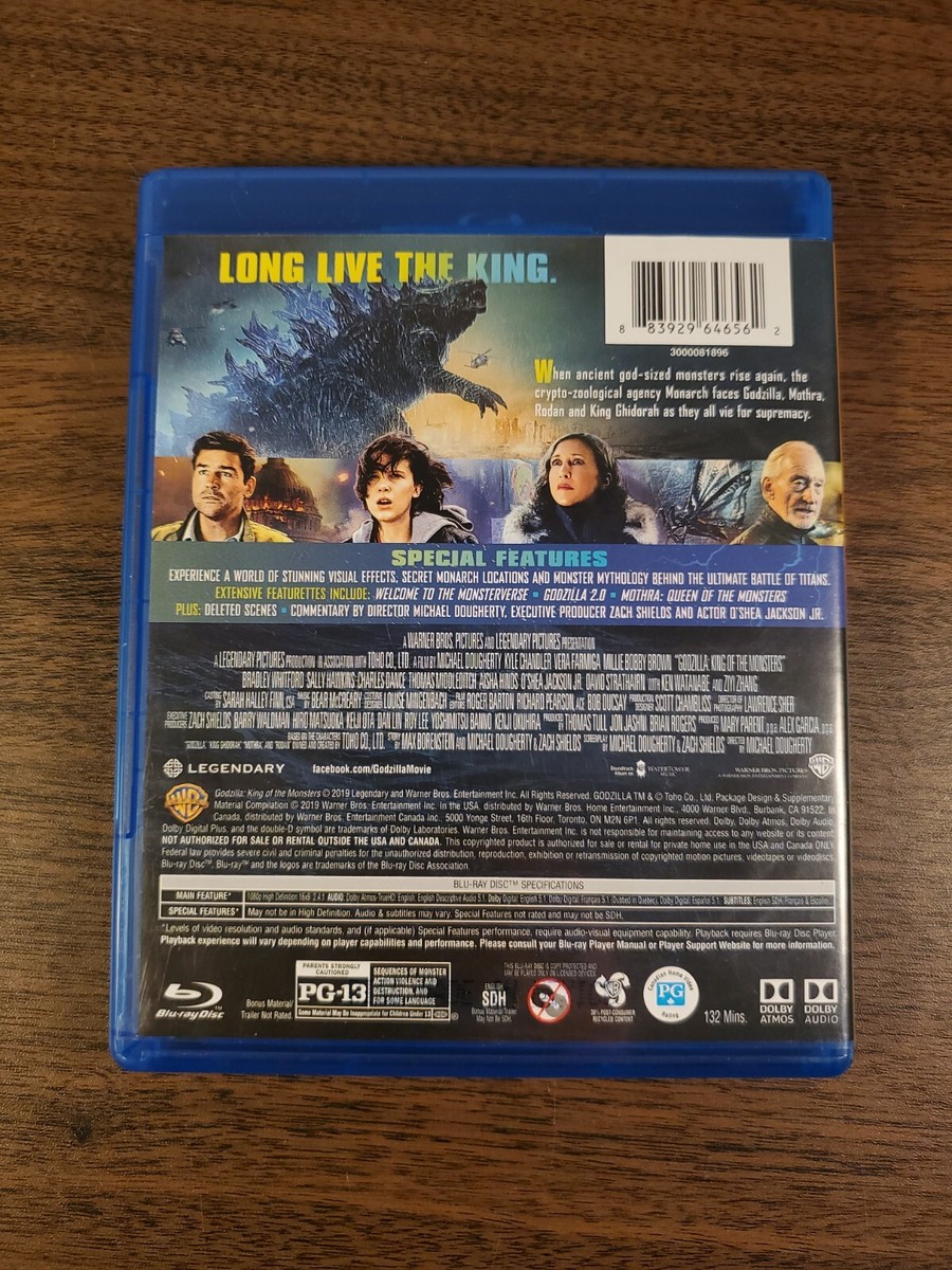 Godzilla: King of the Monsters (Blu-Ray/DVD, Aug 2019, 2 Discs) | eBay