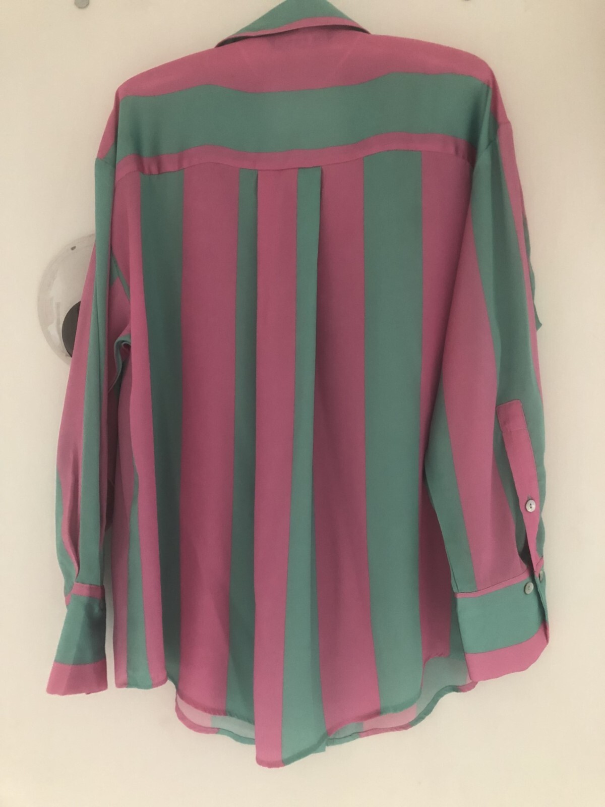 zara striped pink and green shirt, great condition size xs but will fit