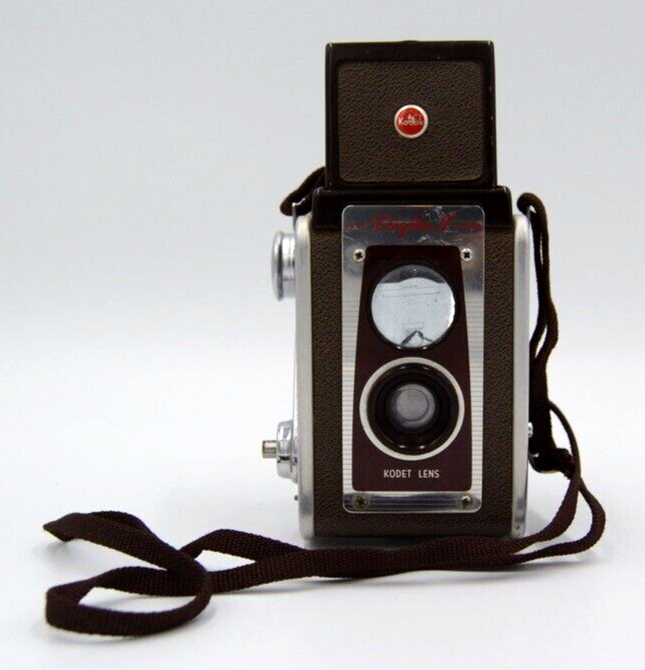 Kodak Duaflex IV Vintage Camera Mid Century Tan Brown | eBay