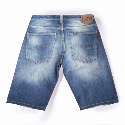 Lee Court Jeans Ripley Bleu Effet Modifié Coupé Avec Plis Fabriquées tg.W31 - Photo 2 sur 9