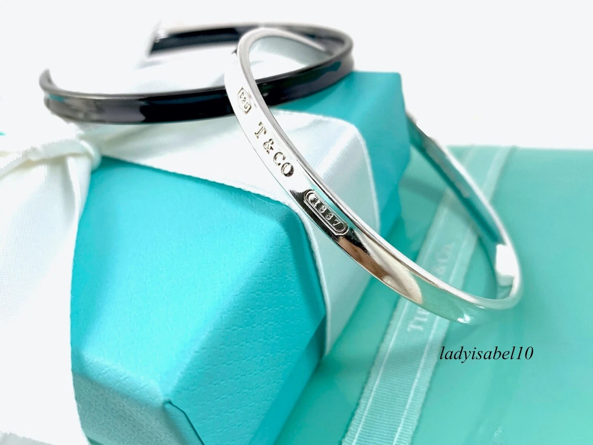 Tiffany interlocking bangles silver sale