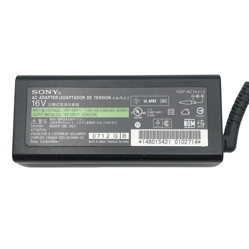Original Sony 64W AC Power Adapter for Sony VAIO PCG-V505ACP PCG-V505CP Laptop - Picture 2 of 7