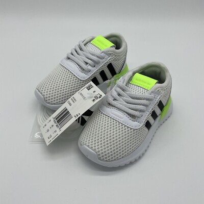 U_Path X El I Sneakers (EG3454) Size 5K Toddler/Little Kid  'White Signal Green'