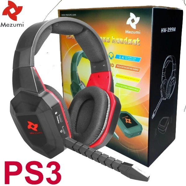 Wireless Gaming Stereo Headset for PS3 Playstation 3 Game Sound Chat NEW New - Image 2 of 4