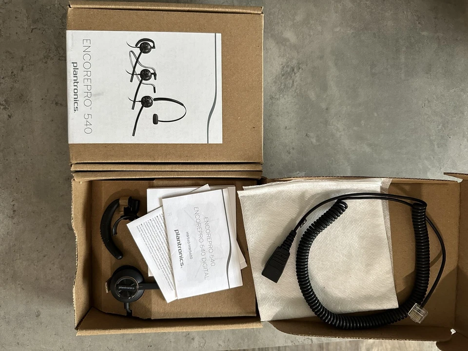 Plantronics Headset ENCOREPRO HW 540 mit Anschlusskabel OvP.