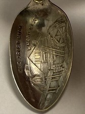 Old Christ Mill Wheat Coffee Antique Souvenir Spoon Collectible