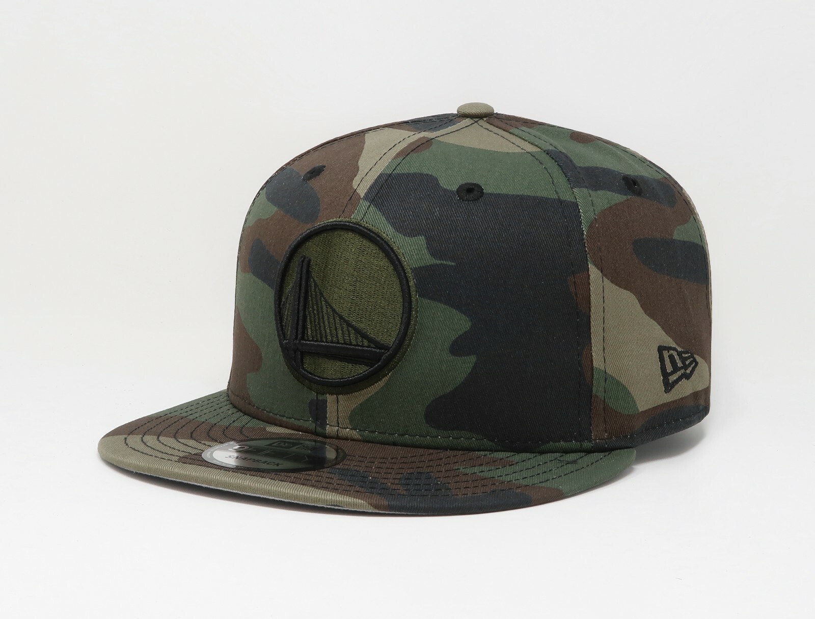 New Era 9FIFTY Golden State Warriors Army Green Camouflage Women Men Hat Cap
