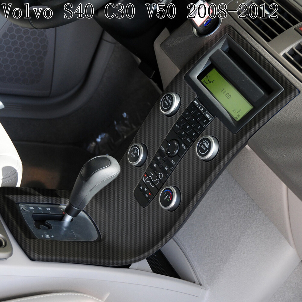 For volvo S40 C30 V50 2008-2012 3D Carbon Fiber Pattern Interior