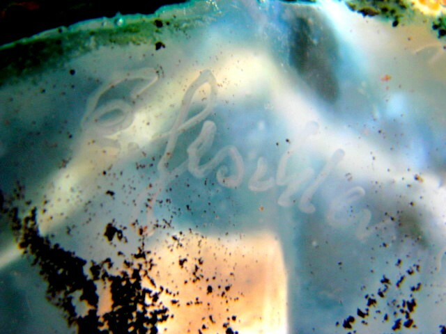 Details zu Erwin Gaschler Glas Vase um 1989 Signiert und Datiert Sonderpreis für eine begrenzte Zeit