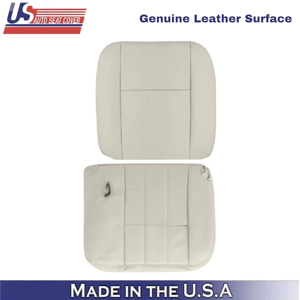 Cubiertas de asiento delanteras de cuero sintético para Mercury Grand Marquis 2006-2011 camel claro Foto 2 de 4