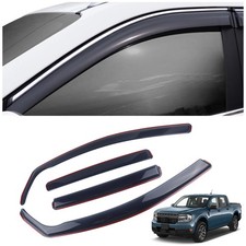 4 Pieces in-Channel Extra Durable Rain Guards Fit for 2022-2024 Ford Maverick...