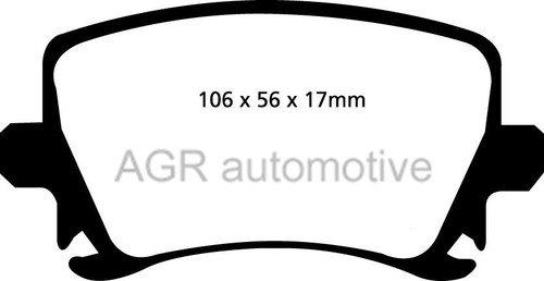 APEC RED FRONT REAR BRAKE PADS FOR SKODA OCTAVIA 1Z 2.0 TD 140 BHP 2004-13 OPT2 - Picture 3 of 6
